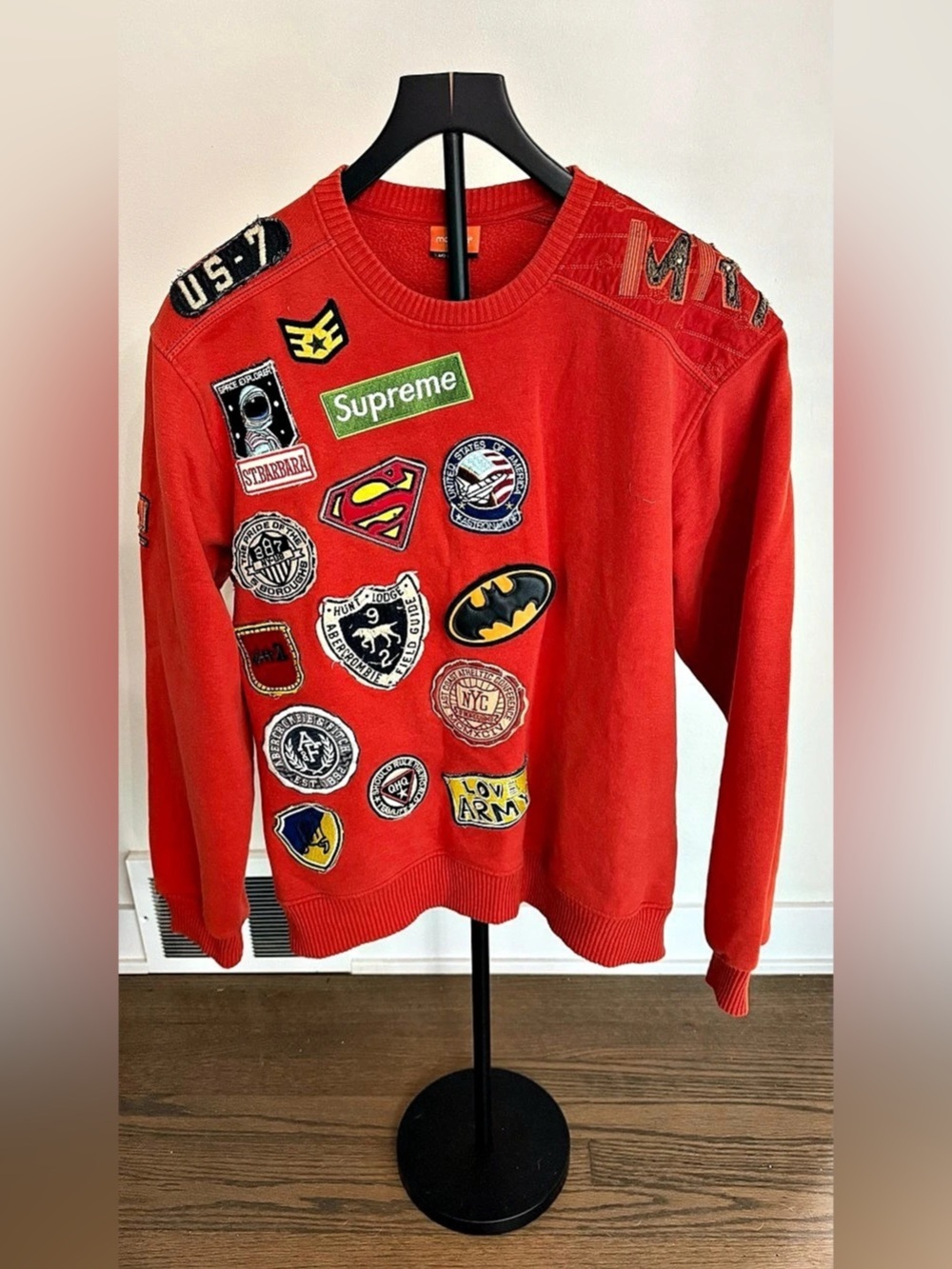 VINTAGE/maraton Patch Graphic Red Large